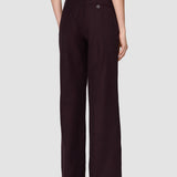 Purple Yukio Gabardine Stretch Trousers - Joseph