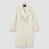Beige Yves Brushed Double Face Alpaca Coat - Joseph