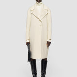 Beige Yves Brushed Double Face Alpaca Coat - Joseph