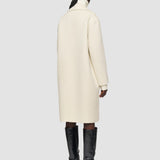 Beige Yves Brushed Double Face Alpaca Coat - Joseph