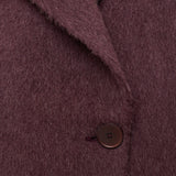 Purple Yves Brushed Double Face Alpaca Coat - Joseph
