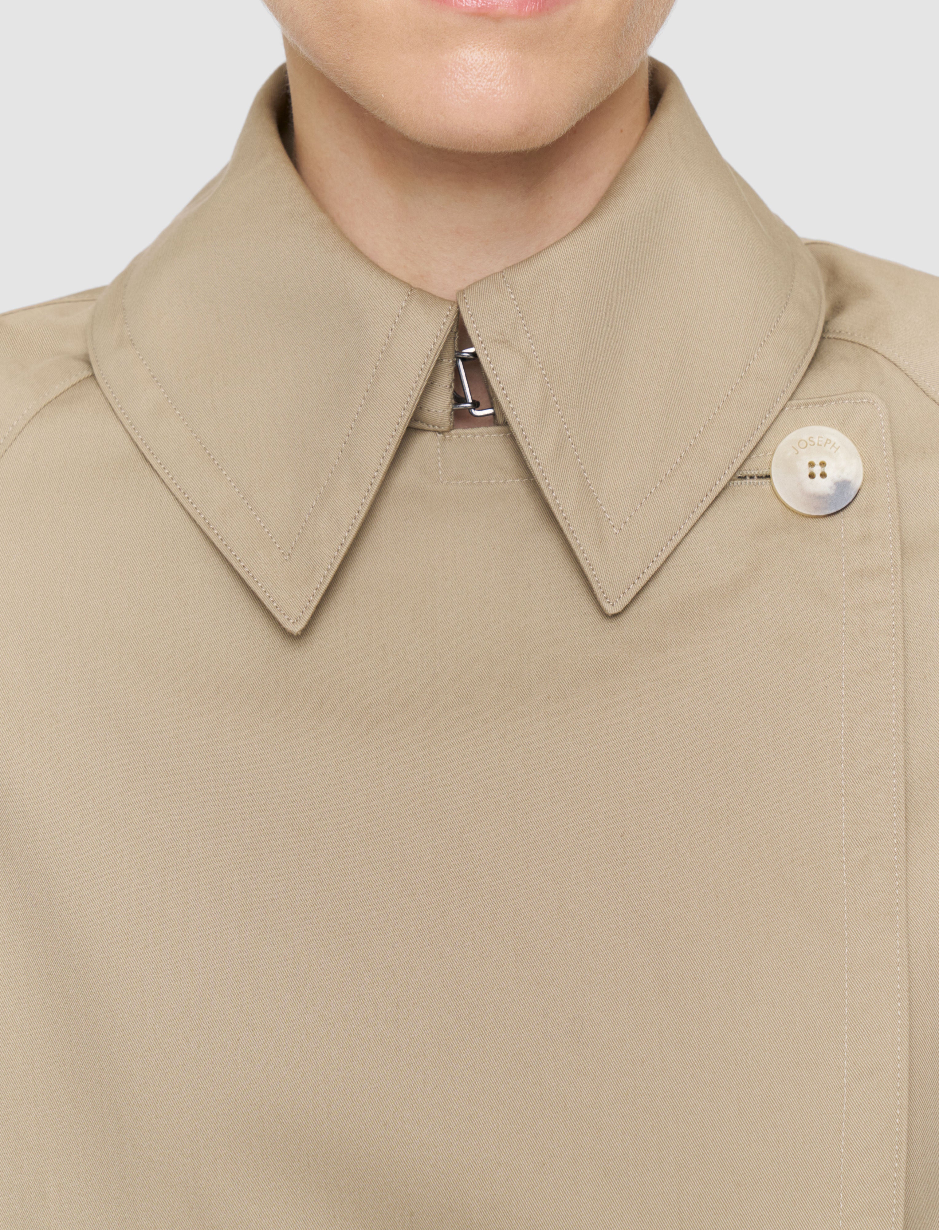 beige-zago-cotton-trench-jacket-JOSEPH