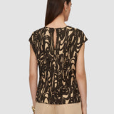 Multicolour Zeyna Printed Crinkle Top - Joseph