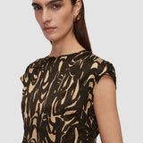 Multicolour Zeyna Printed Crinkle Top - Joseph