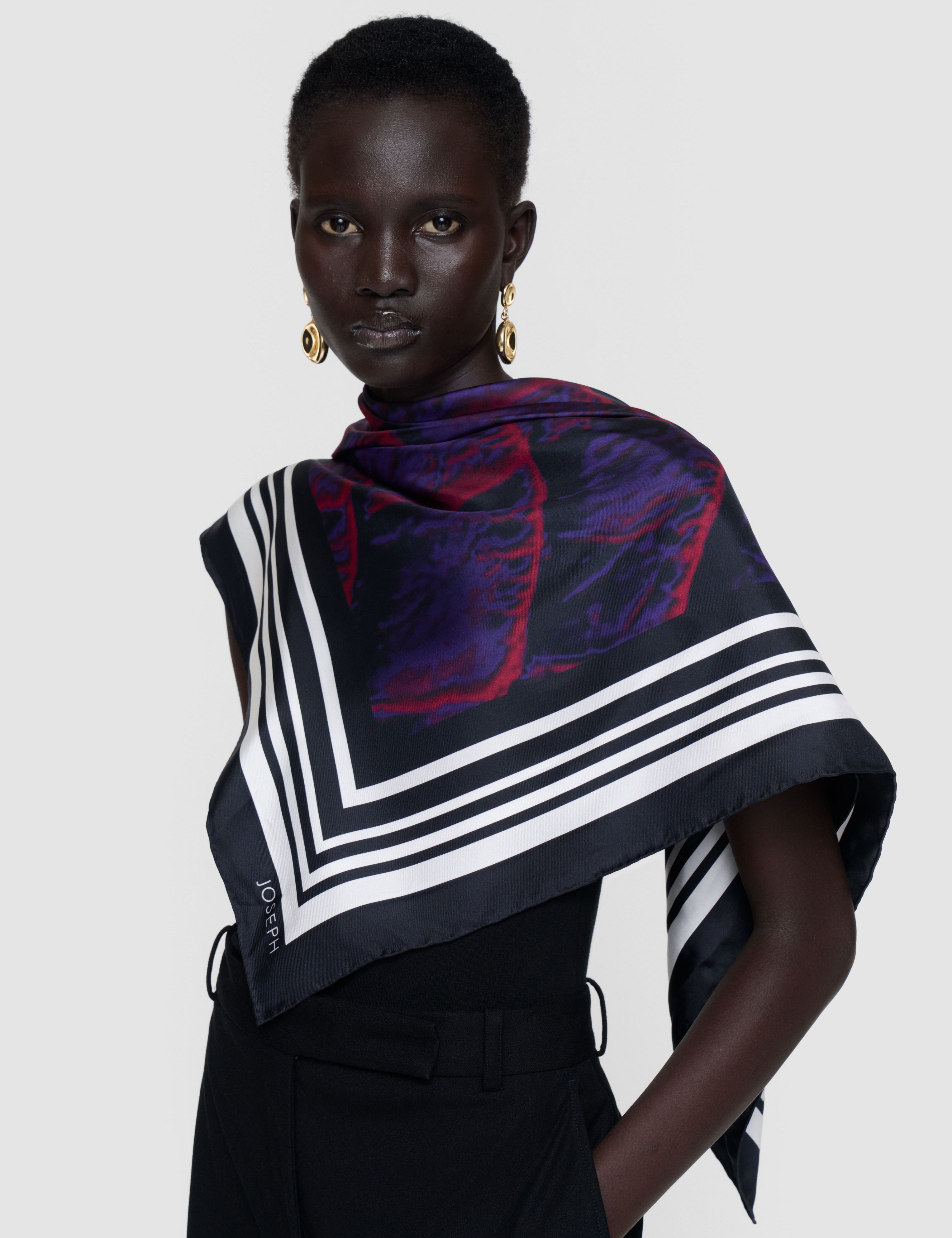 Multicolour Zhara Silk Scarf - Joseph