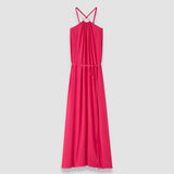 Pink Zuzi Silk Blend Crepe Dress - Joseph