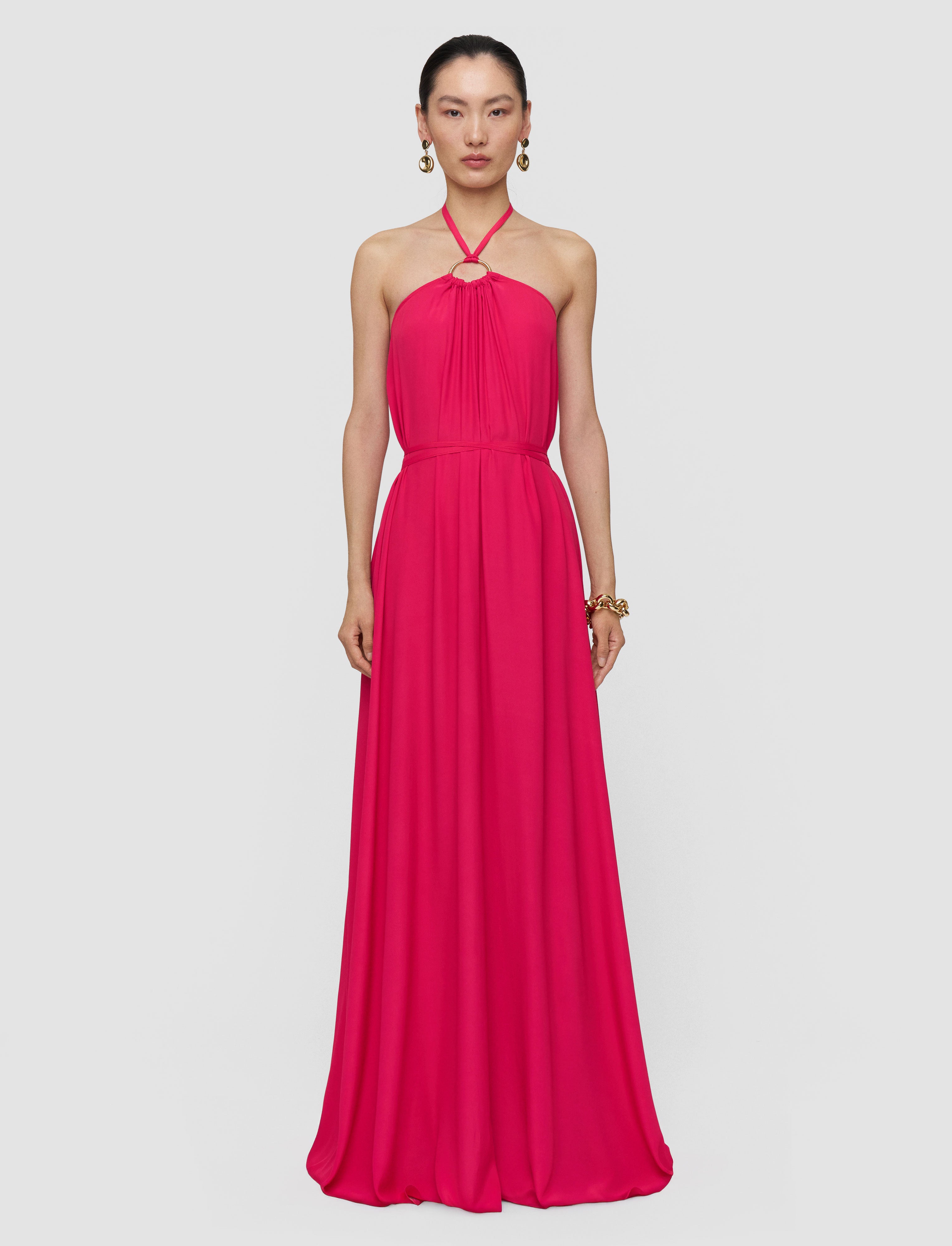 pink-zuzi-silk-blend-crepe-dress-JOSEPH