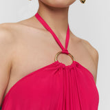 Pink Zuzi Silk Blend Crepe Dress - Joseph